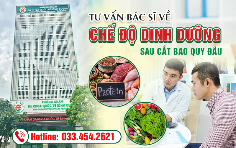 Tuân thủ hướng dẫn cắt bao quy đầu kiêng ăn gì của bác sĩ