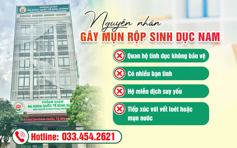 Nguyên nhân gây mụn rộp sinh dục nam chủ yếu do quan hệ không an toàn