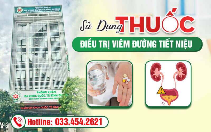 Sử dụng thuốc là cách thường dùng để điều trị viêm tiết niệu
