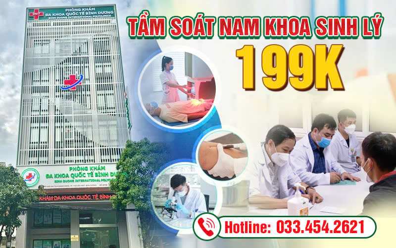 Tầm soát các bệnh sinh lý nam khoa tại Bình Dương