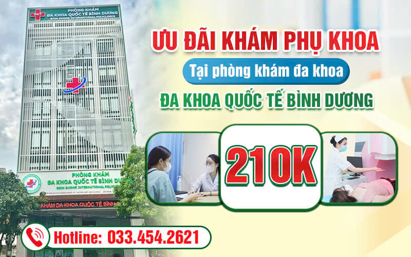 Ưu đãi khám phụ khoa tại phòng khám đa khoa quốc tế Bình Dương