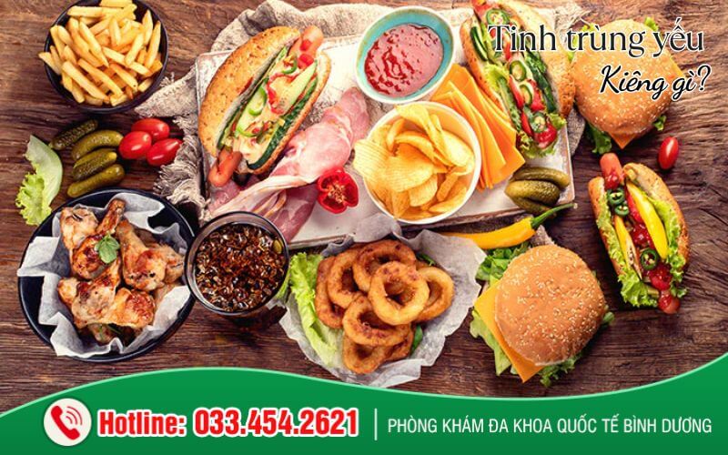 Tinh trùng yếu kiêng ăn gì?